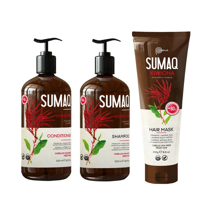 SUMAQ - Pack Shampoo  Acondicionador  Máscara Extracto Kiwicha