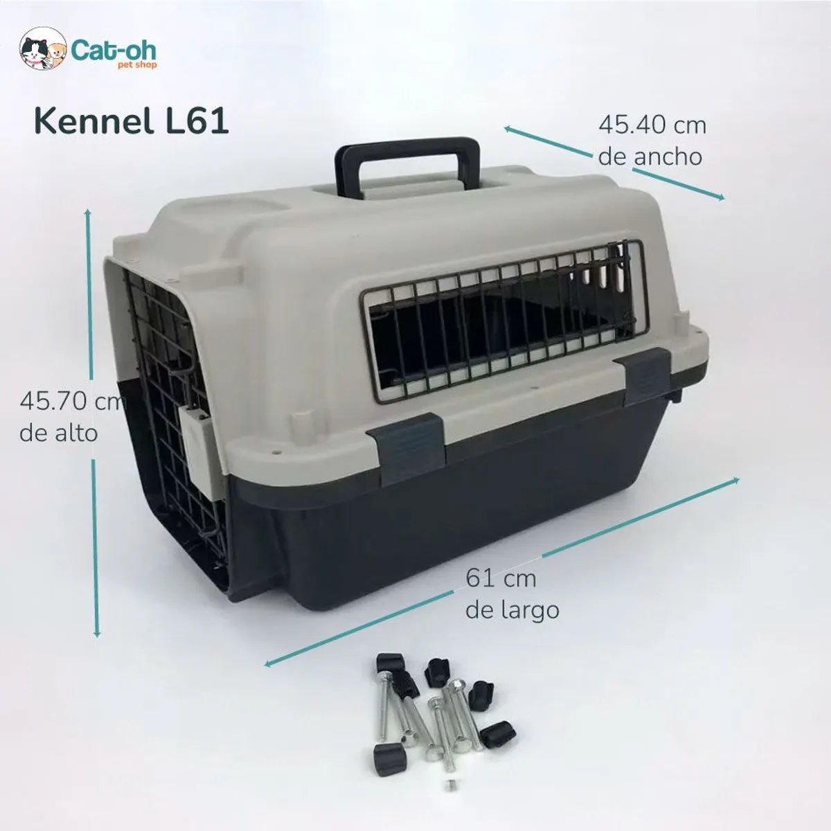 CAT OH - Kennel para mascotas talla L61 cm