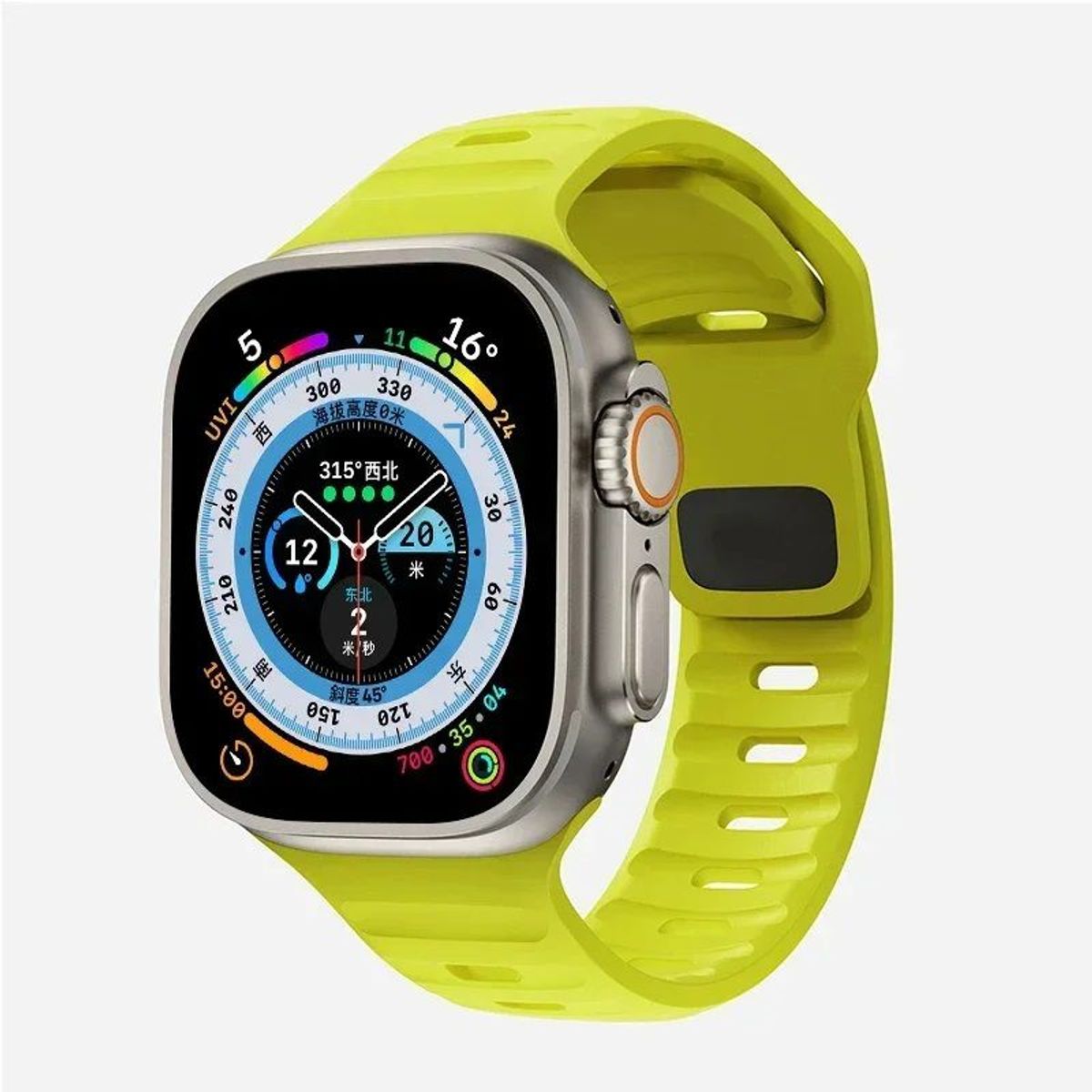 GENERICO - Correa Silicona SPG para APPLE WATCH 41mm - 40mm - 38mm - Limon