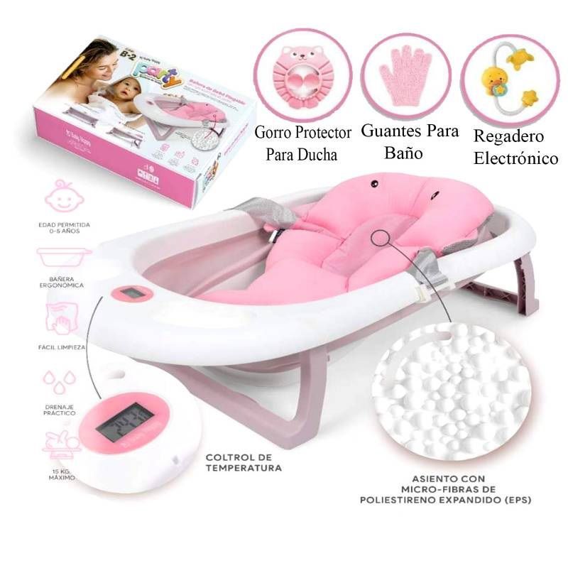 BABY HAPPY - Bañera con Accesorios Party con Termómetro