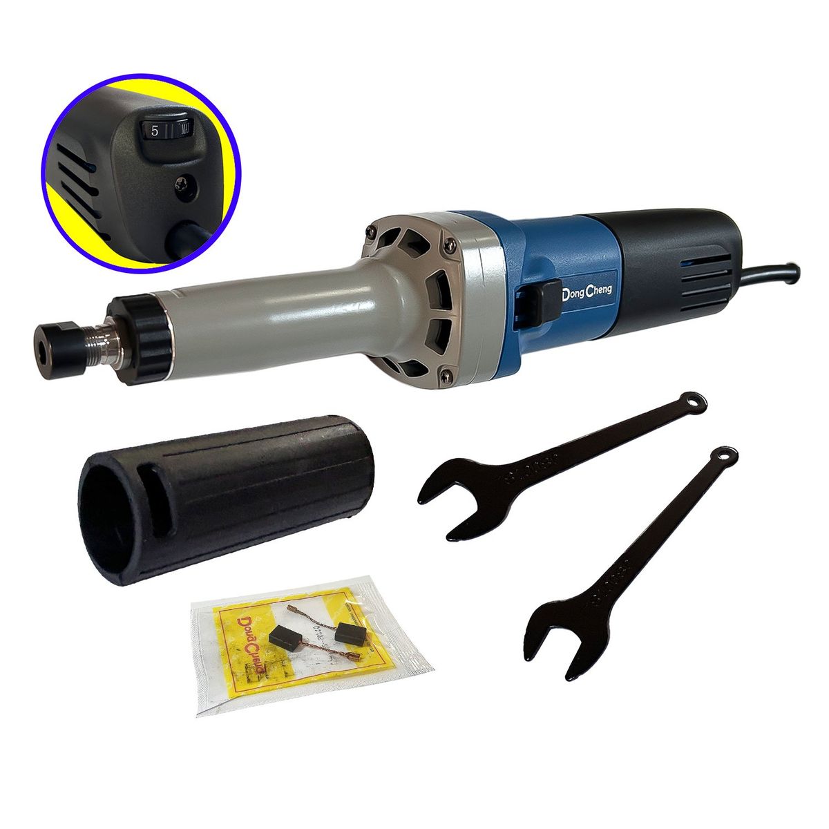 DONGCHENG - Rectificadora Turbineta Industrial ¼ DSJ05-25 550W Velocidad Variable