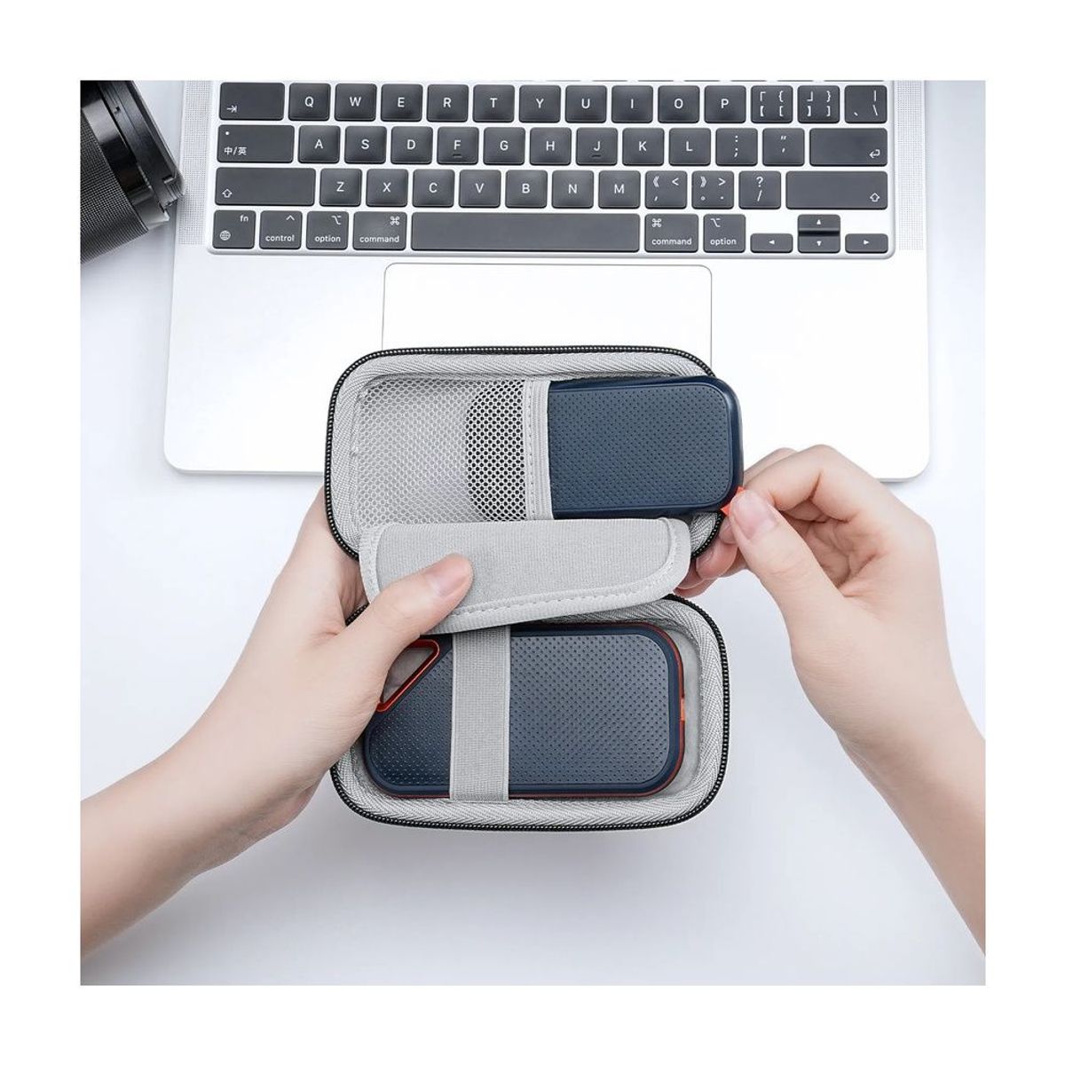 SANDISK - FUNDA Disco SSD CRUCIAL X8 CASE Disco CRUCIAL X8