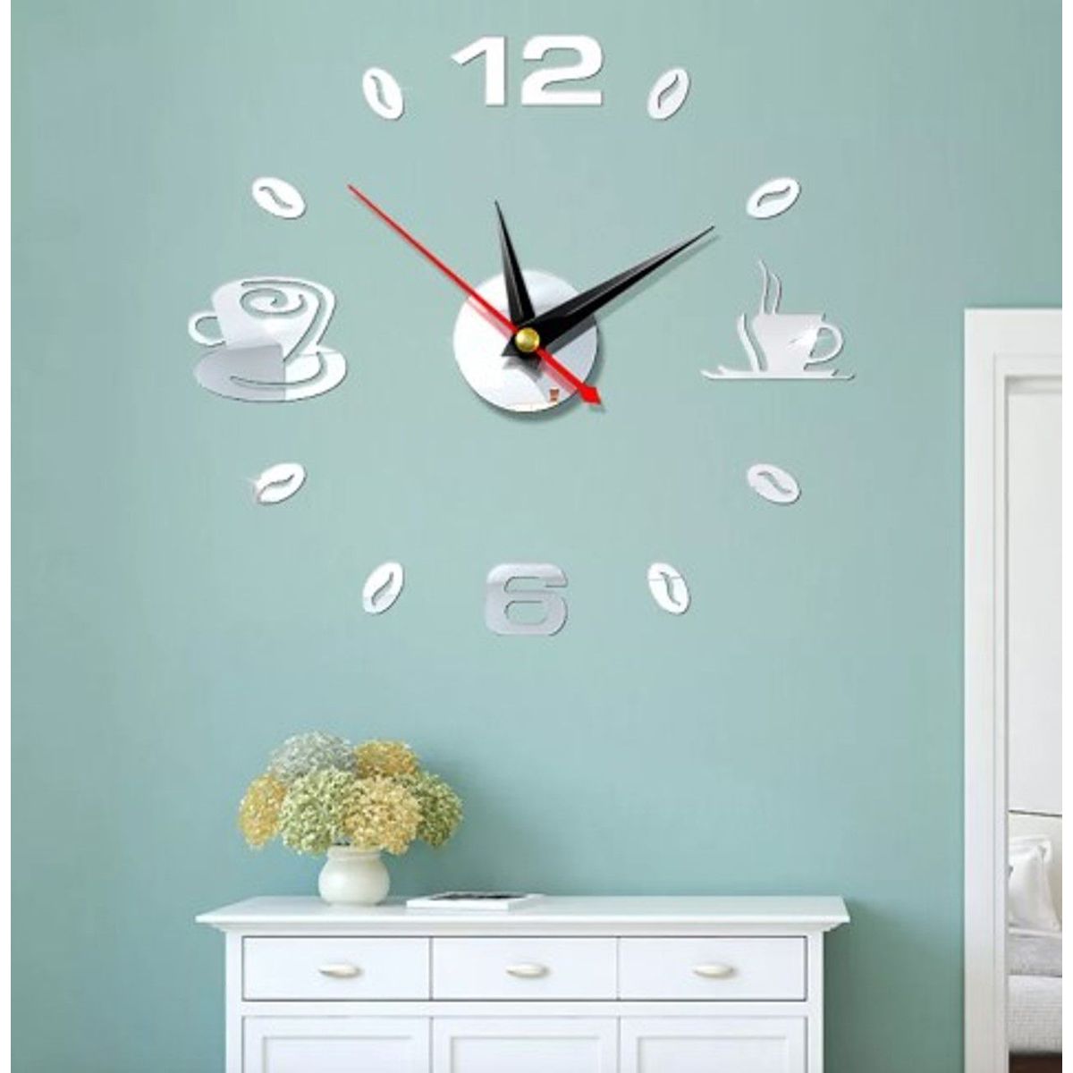 GENERICO - Reloj de pared 3d decorativo modelo europeo GRANDE A1