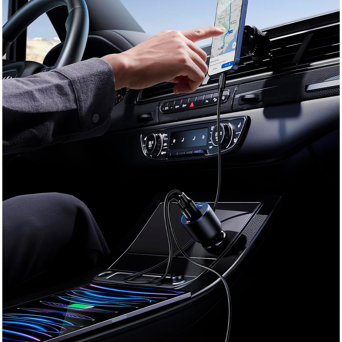 GENERICO - Cargador para Auto Universal 6-2A Super Carga Rapida tipo C