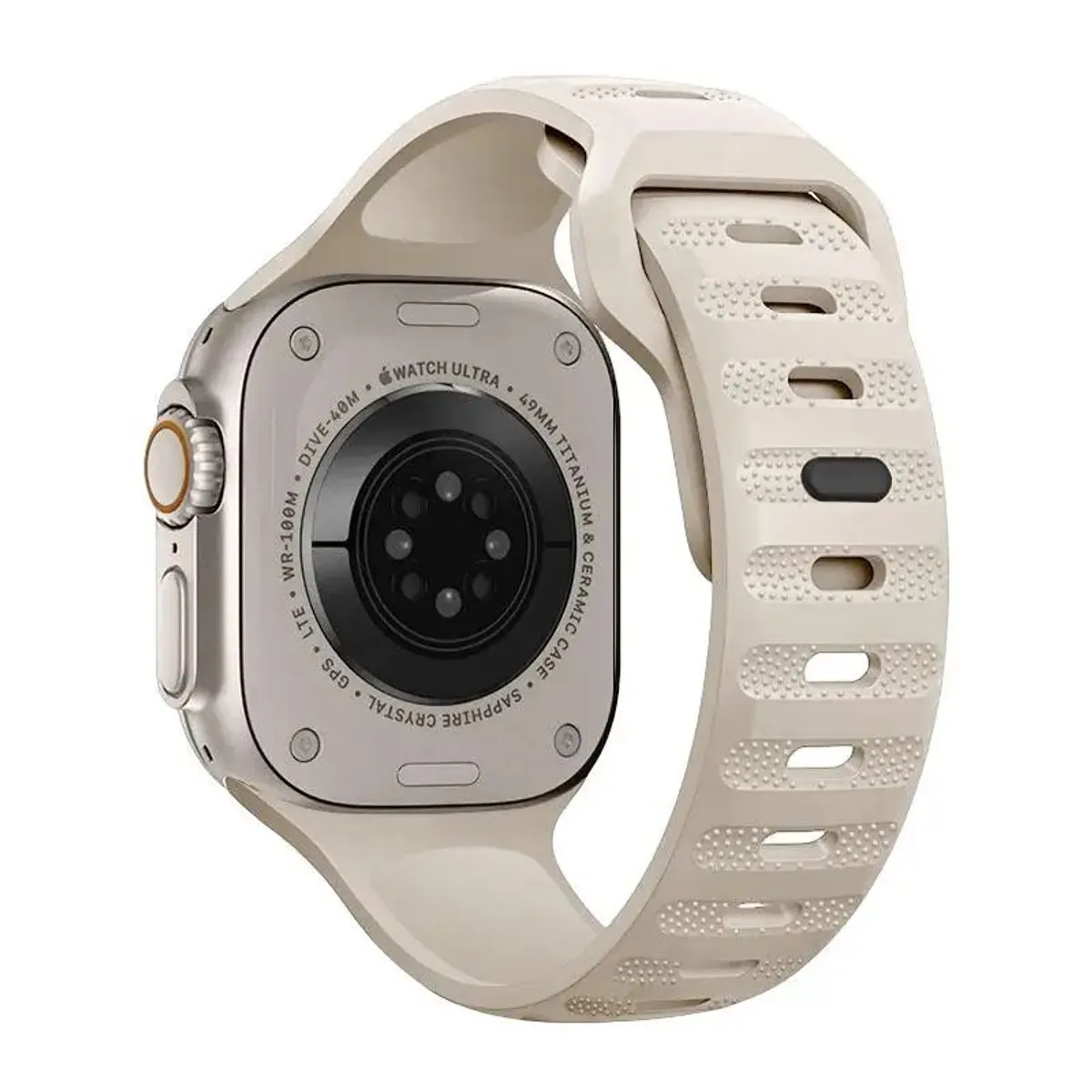 GENERICO - Correa Silicona SPG para APPLE WATCH 49mm-45mm-44mm-42mm - Starlight