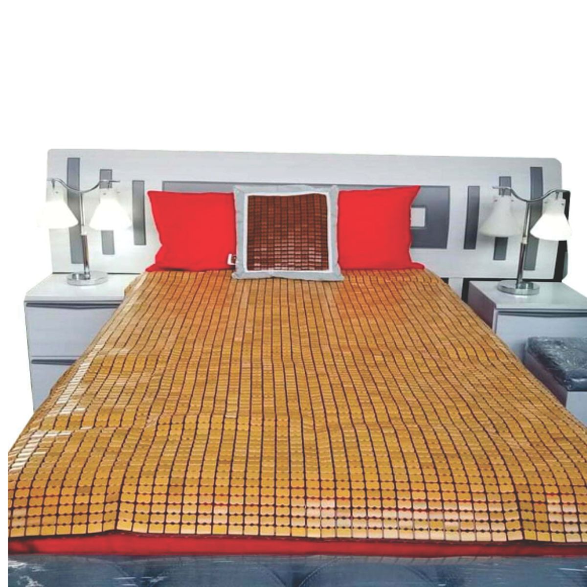 WELL BEING - COLCHONETA SÁBANA DE BAMBU - QUEEN COLOR AMARILLO