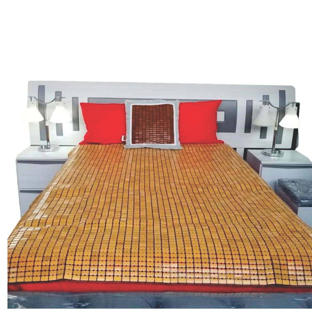 WELL BEING - COLCHONETA SÁBANA DE BAMBU - KING COLOR AMARILLO