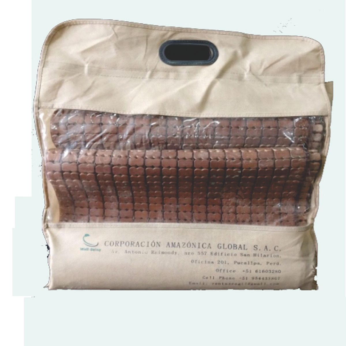 WELL BEING - CUBRECAMA DE BAMBU - DOS PLAZAS COLOR MARRON