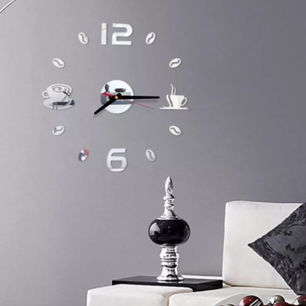 GENERICO - Reloj de pared 3d decorativo modelo europeo GRANDE de CALIDAD