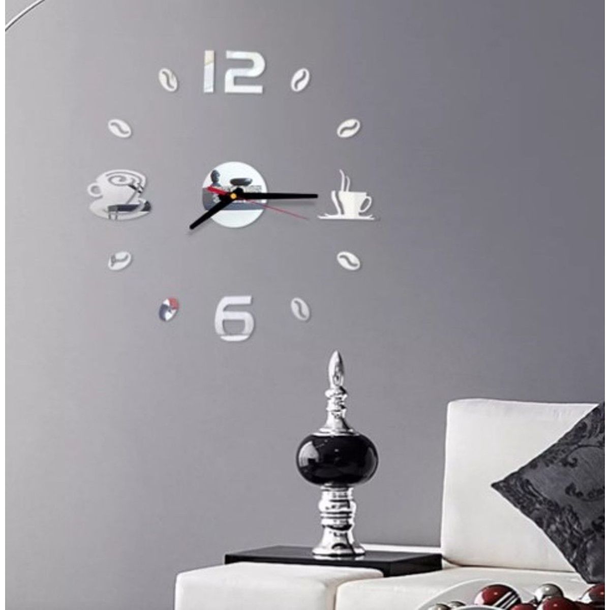 GENERICO - Reloj de pared 3d decorativo modelo europeo GRANDE de CALIDAD