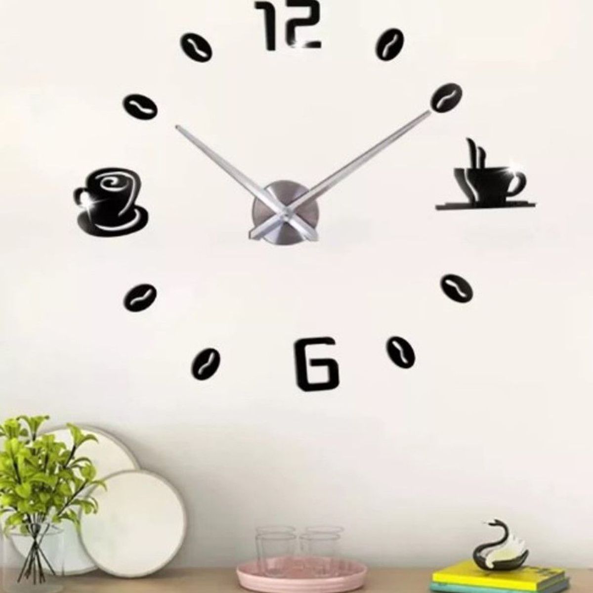 GENERICO - Reloj de pared 3d decorativo modelo europeo GRANDE de CALIDAD
