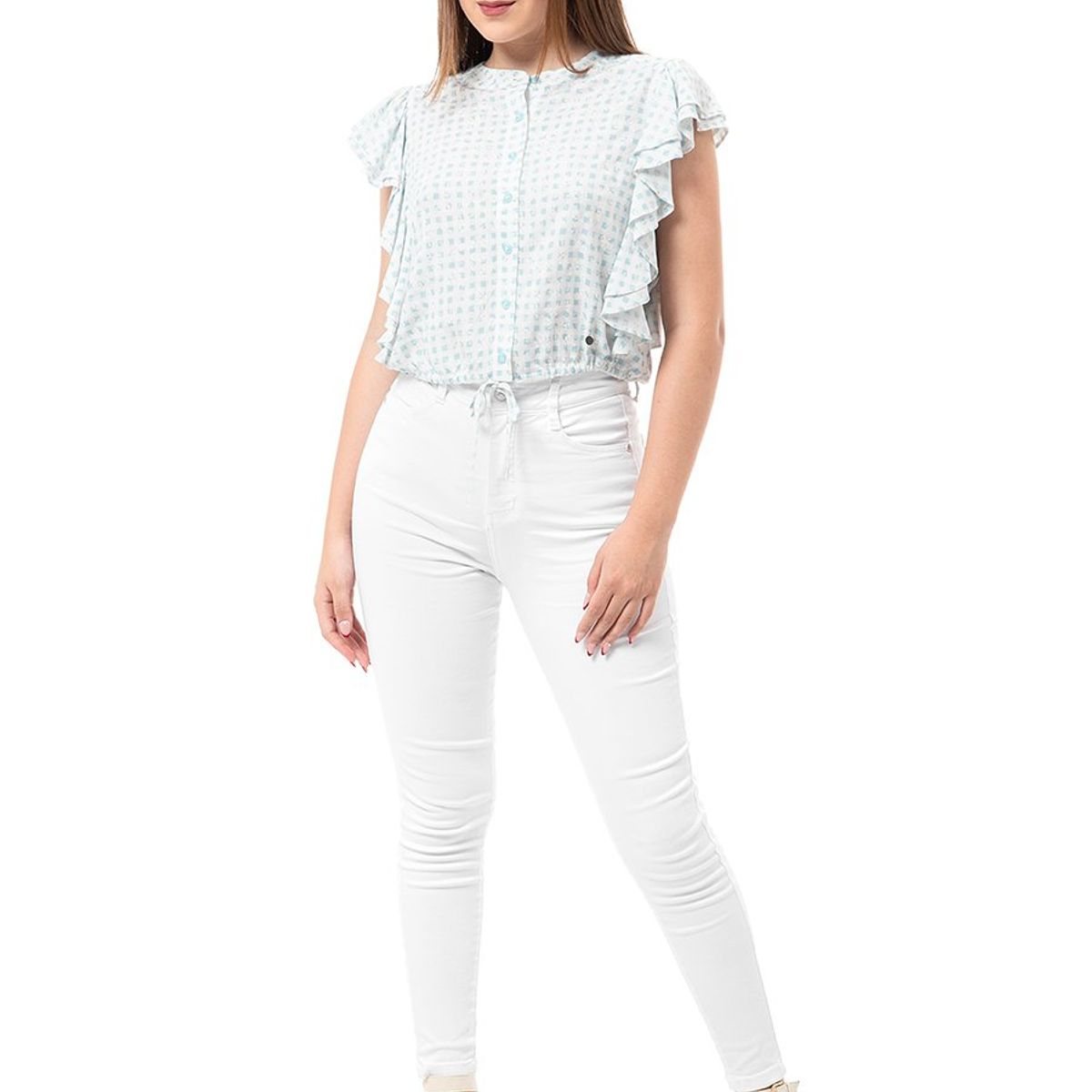 SQUEEZE - Pantalon Drill Stretch Mujer Ingrid Colors Squeeze