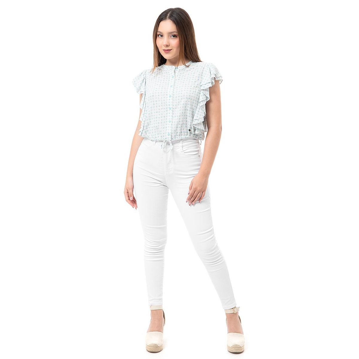 SQUEEZE - Pantalon Drill Stretch Mujer Ingrid Colors Squeeze