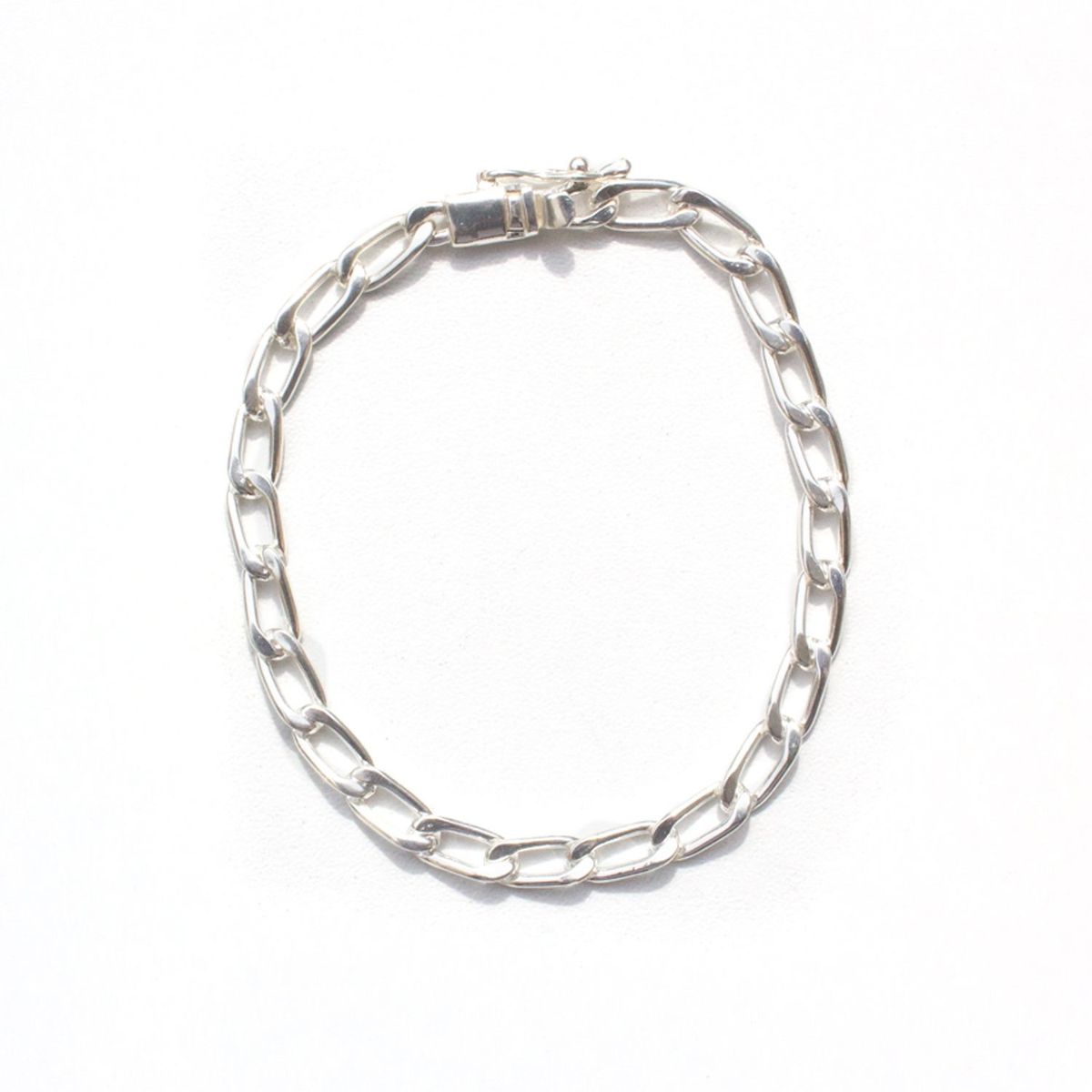 GENERICO - Pulsera Hombre Eslabón Plata 950 4mm