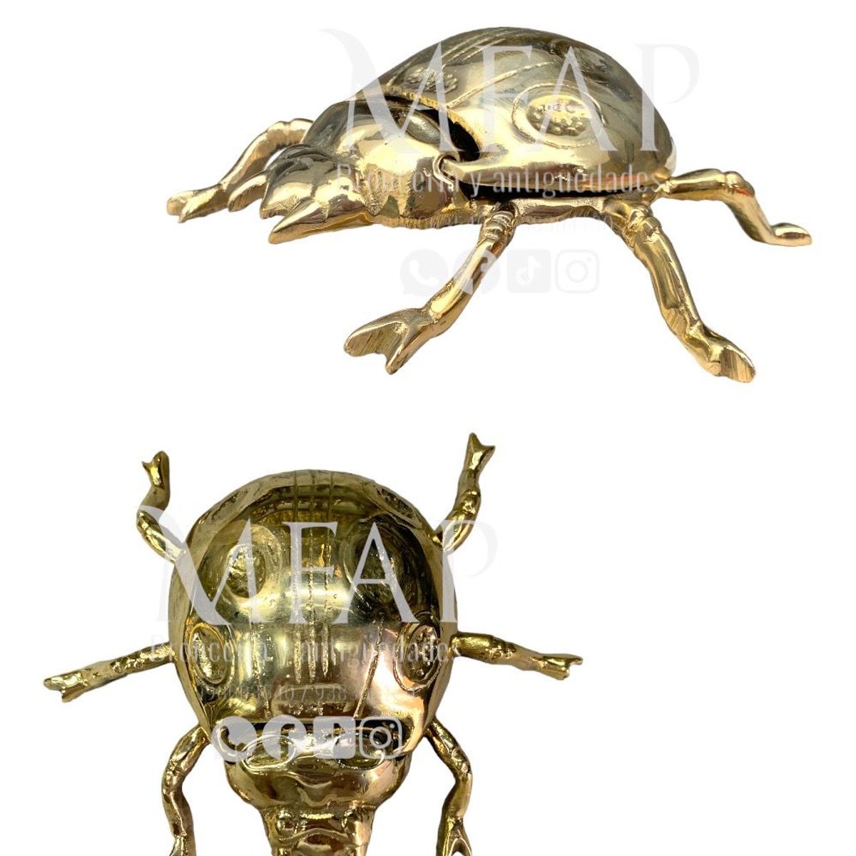 MFAP BRONCERIA Y ANTIGUEDADES - Cenicero de bronce en forma de mariquita