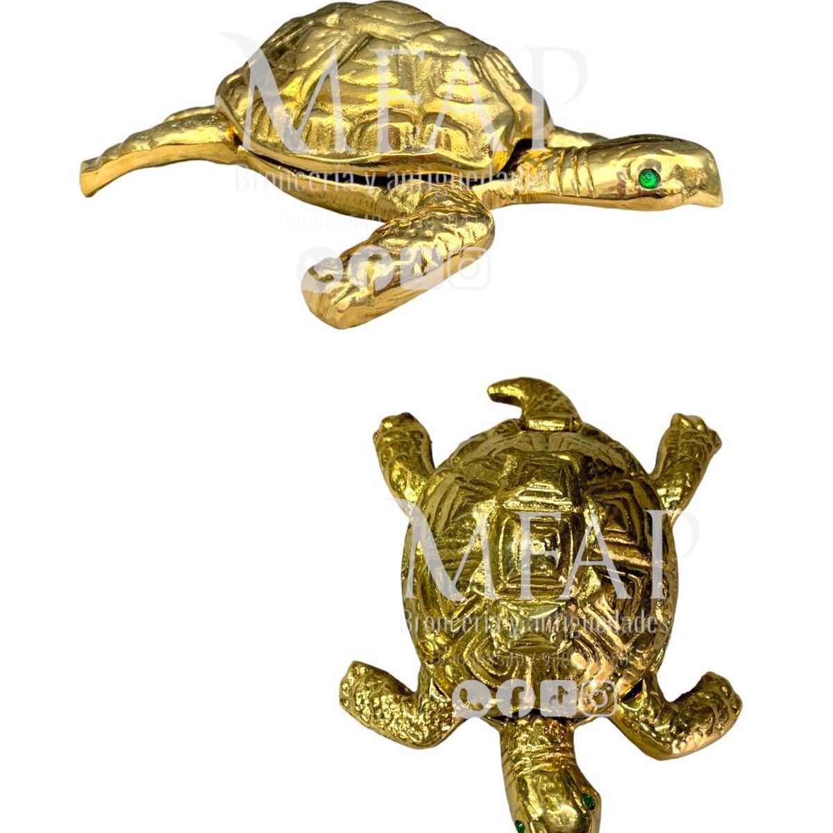 MFAP BRONCERIA Y ANTIGUEDADES - Cenicero en bronce en forma de tortuga