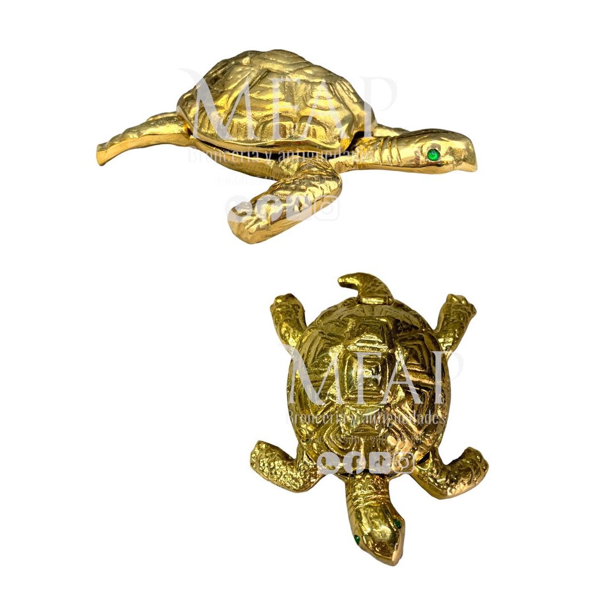 MFAP BRONCERIA Y ANTIGUEDADES - Cenicero en bronce en forma de tortuga