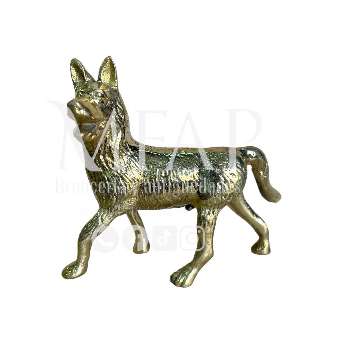 MFAP BRONCERIA Y ANTIGUEDADES - Perro parado de bronce