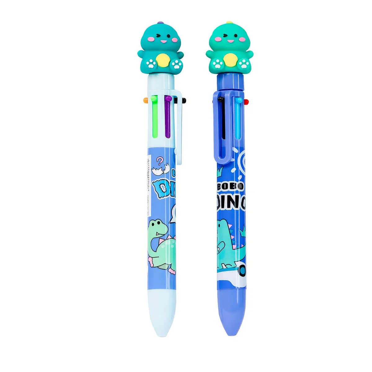 GENERICO - LAPICERO MULTICOLOR 6 COLORES en 1 DISEÑO DINOSAOUR