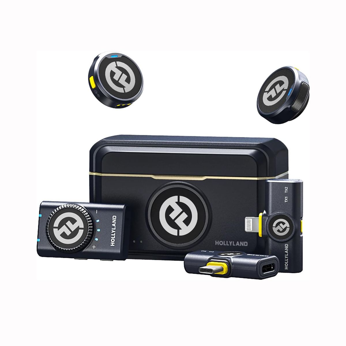 GENERICO - Micrófonos Inalámbricos Hollyland Lark M2 Combo Para Cámaras Teléfonos Android  iOS