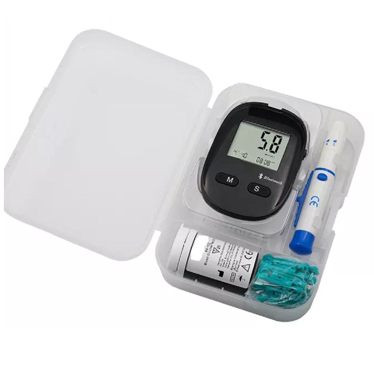 LABMEDICAL - GLUCOMETRO BG709B + 200 tiras + 200 lancetas + bluetooth