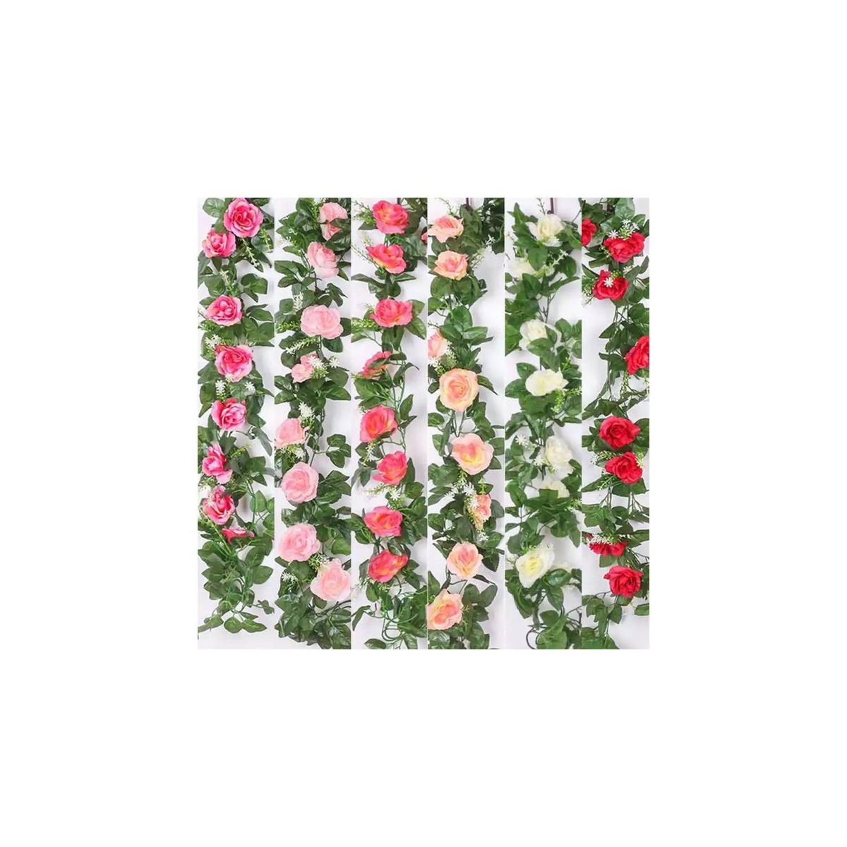 GENERICO - Tiras Planta Artificial Enrredadera Flores Decoración