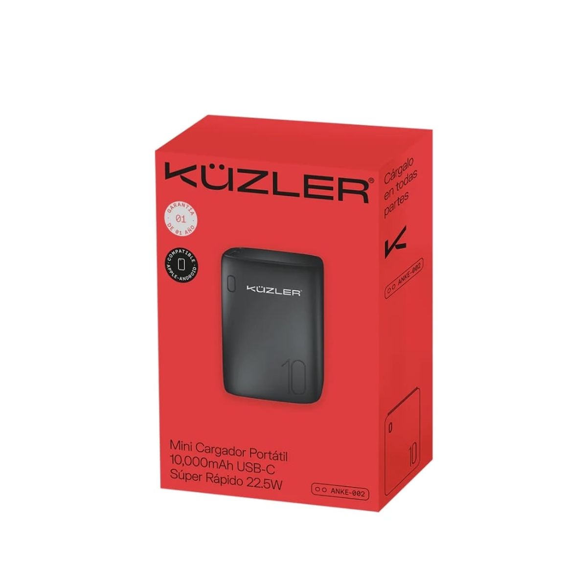 KUZLER - Cargador Portátil Kuzler ANKE-002 10000 mAh