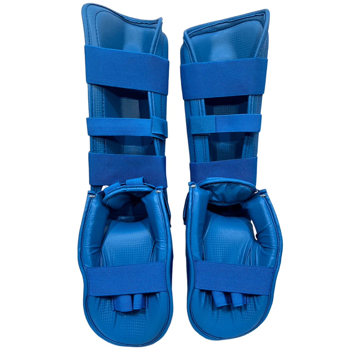 GENERICO - Canillera con empeinera de Karate WKF Jundo -  AZUL Talla XS