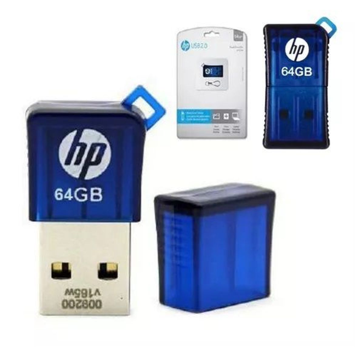 HP - MEMORIA USB 2.0 HP 64GB V165W AZUL