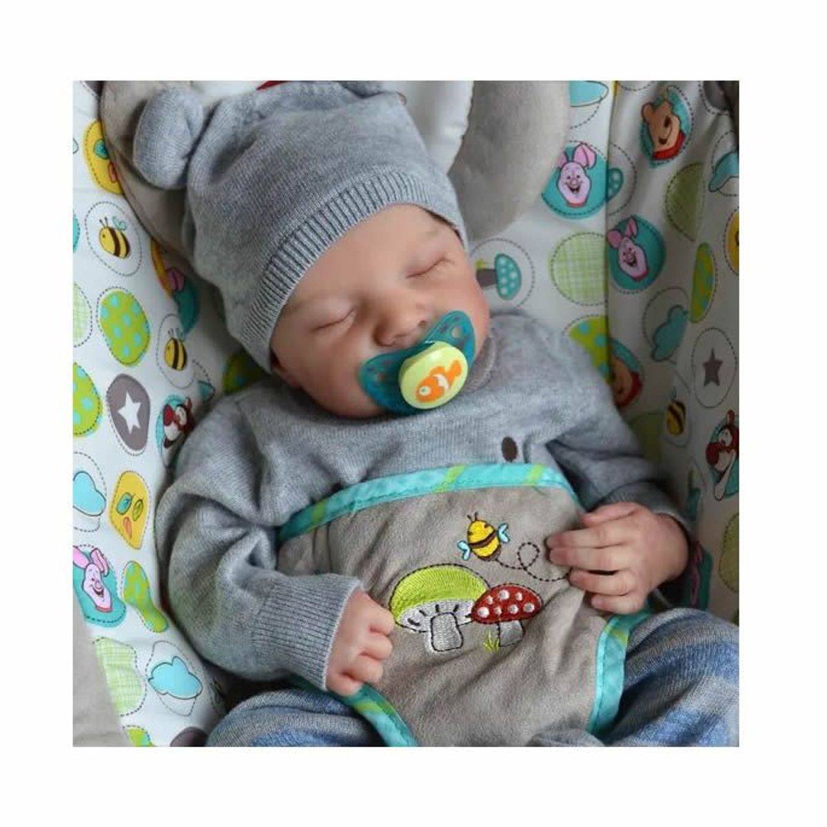 GENERICO - muñeca reborn miaio de vinilo de silicona - 50 cm