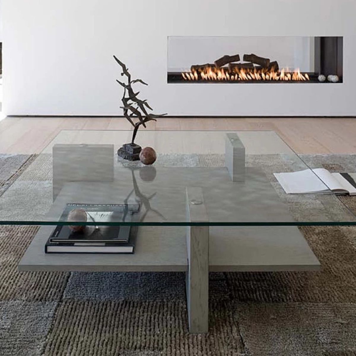 TU MESITA - Mesa de Centro Contemporánea Marabi Gris 100 cm TU MESITA