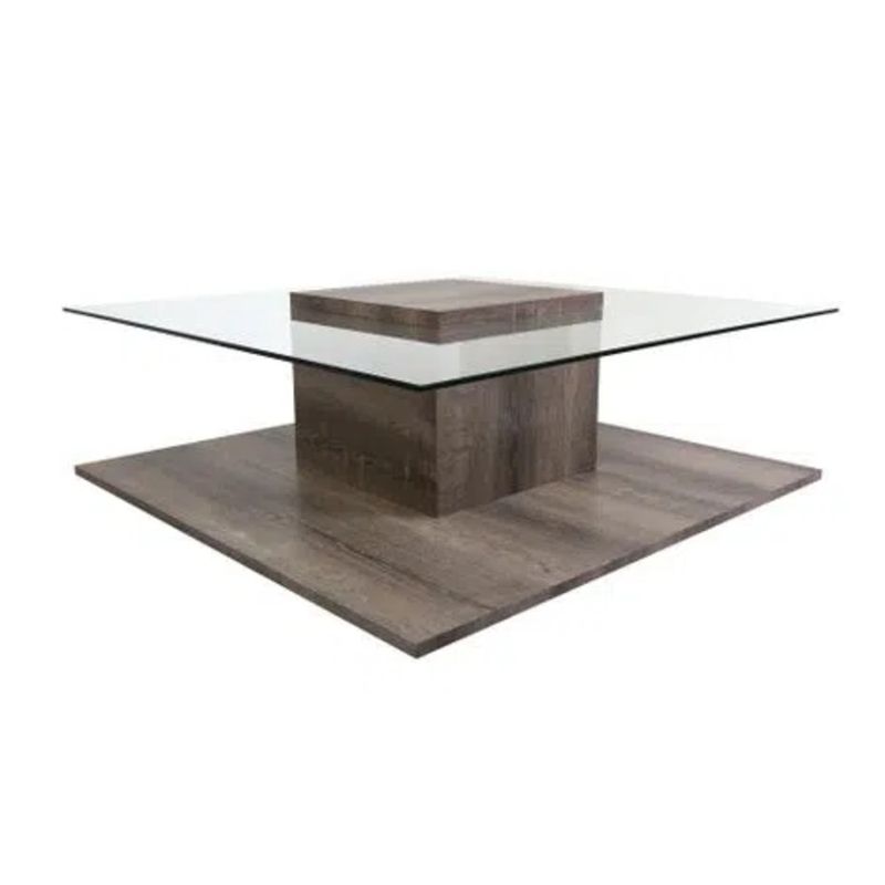 TU MESITA - Mesa de Centro Contemporánea Marabi Marrón 100 cm TU MESITA
