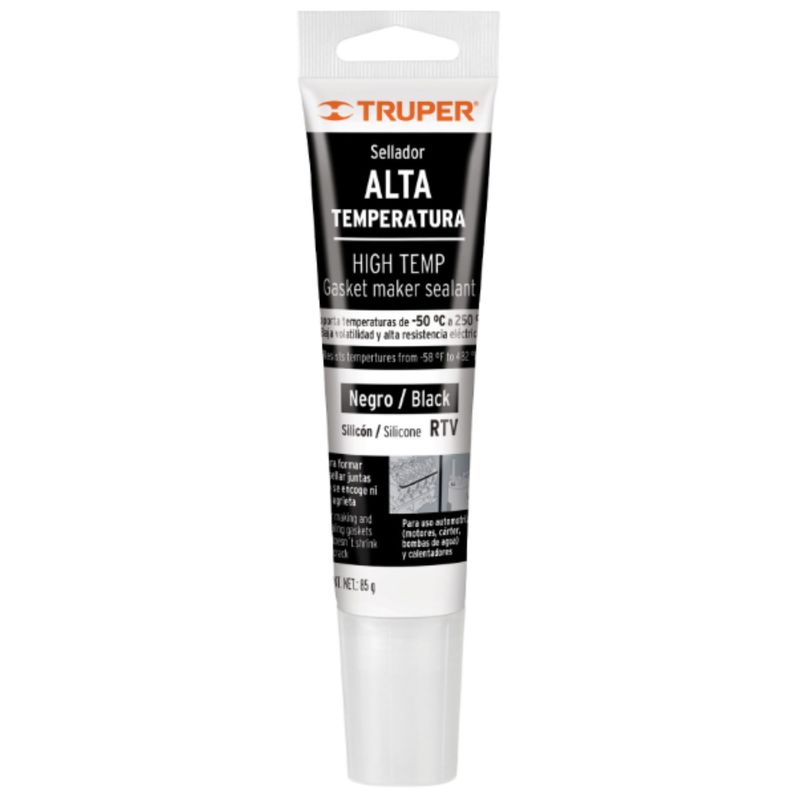 TRUPER - silicona negra para altas temperaturas, 85 g Truper