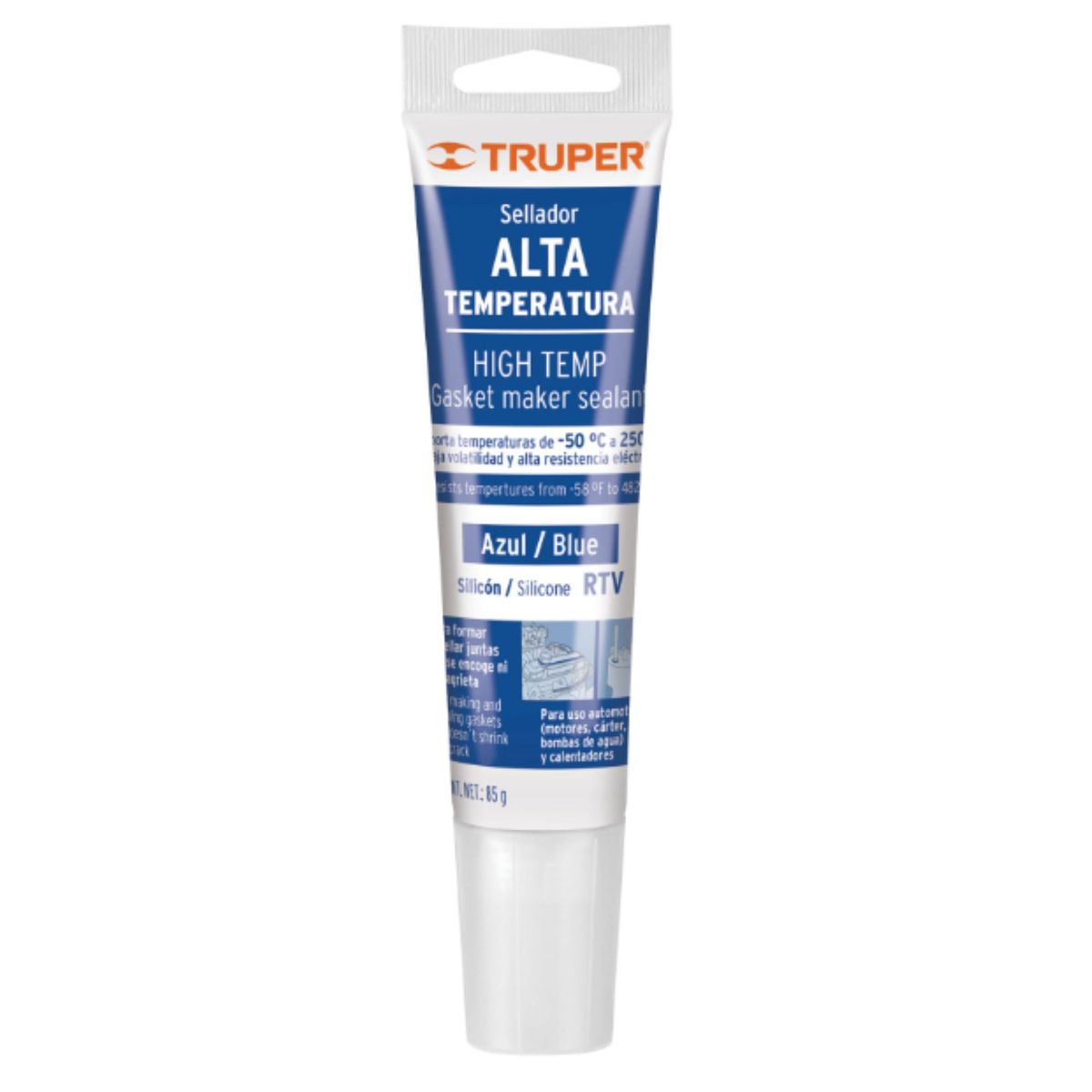 TRUPER - silicona azul para altas temperaturas, 85 g Truper