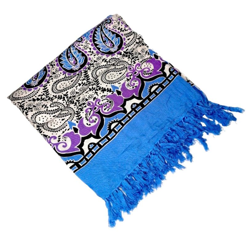 GENERICO - Pareo Jakarta Mandala Azúl Con Blanco