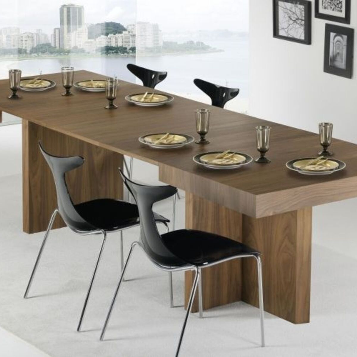 TU MESITA - Mesa de Comedor Contemporánea Colucci Marrón 200cm TU MESITA