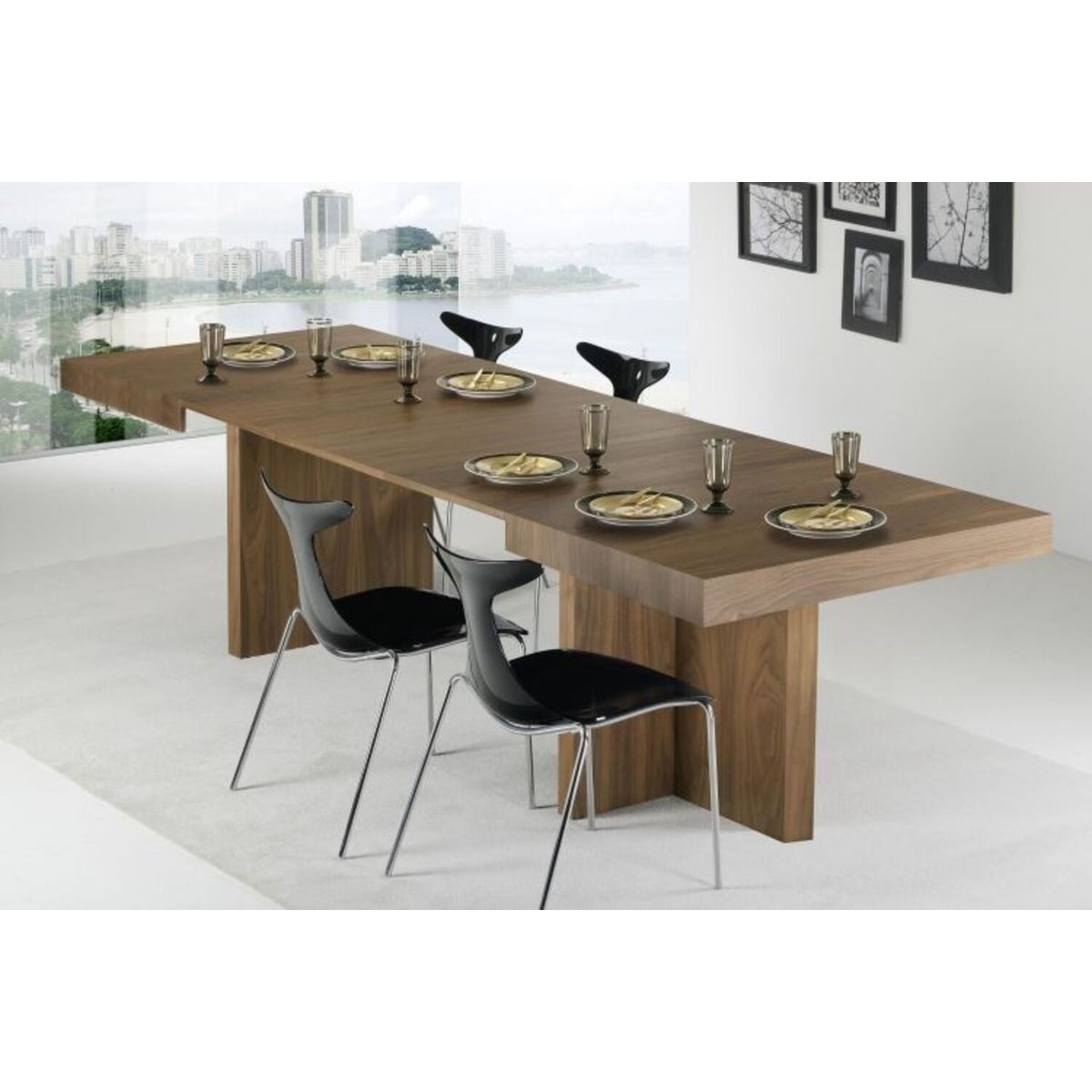 TU MESITA - Mesa de Comedor Contemporánea Colucci Marrón 200cm TU MESITA