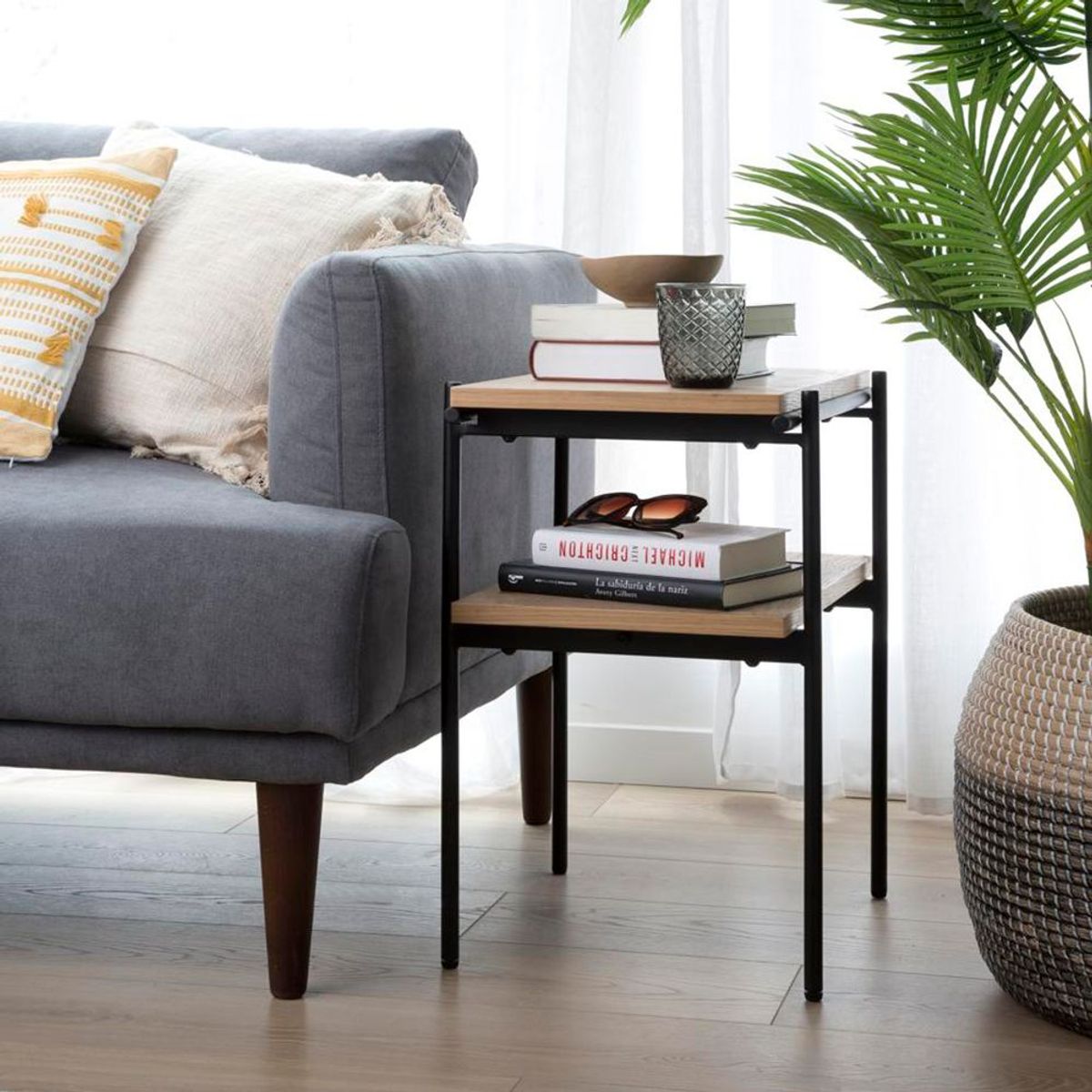 TU MESITA - Mesa Auxiliar Caxamarca Marrón TU MESITA