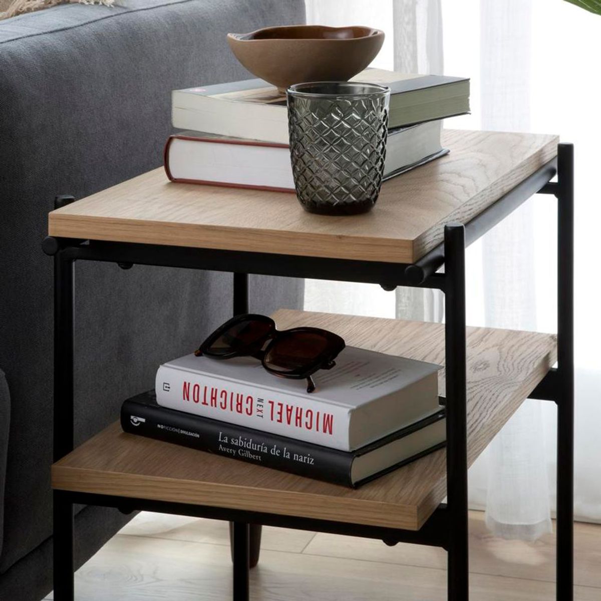 TU MESITA - Mesa Auxiliar Caxamarca Marrón TU MESITA