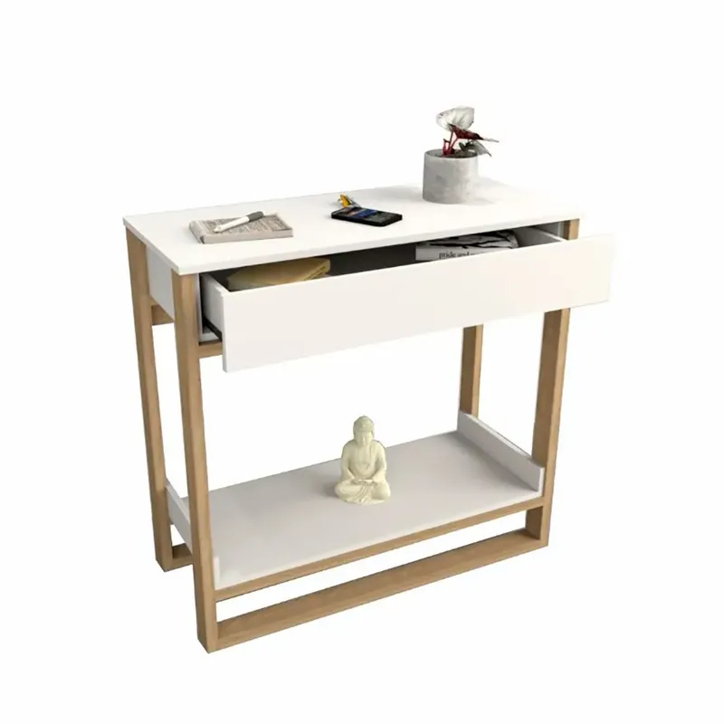 TU MESITA - Recibidor minimalista Vivi Blanco 92 cm TU MESITA