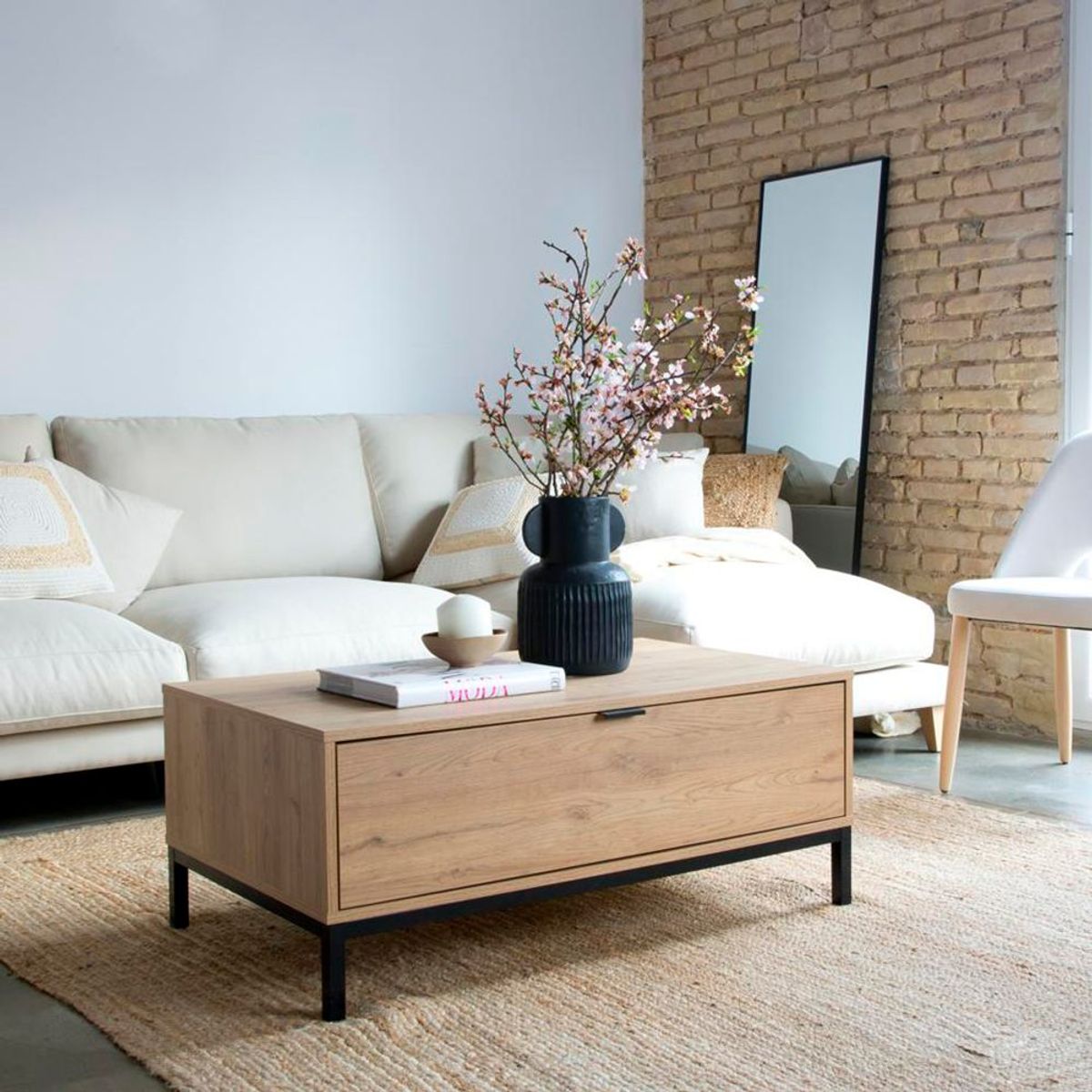 TU MESITA - Mesa de centro Contemporánea Namora 100 cm TU MESITA