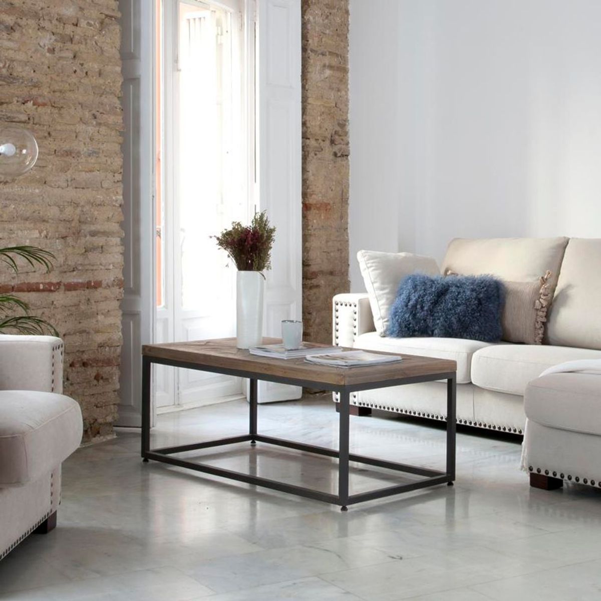 TU MESITA - Mesa de centro Rune Marrón 115 cm TU MESITA