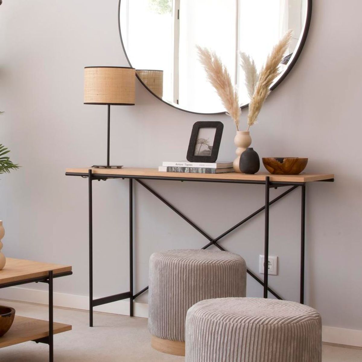 TU MESITA - Recibidor Caxamarca Marrón 120 cm TU MESITA