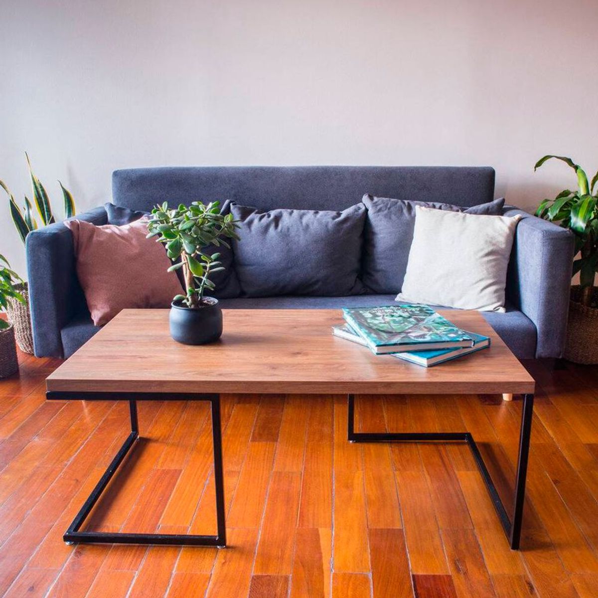 TU MESITA - Mesa de centro Minimalista Antoine Marrón TU MESITA