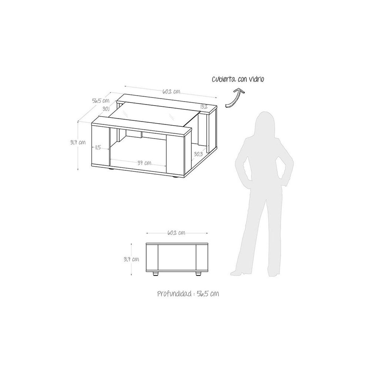 TU MESITA - Mesa de centro Andrea Blanco TU MESITA