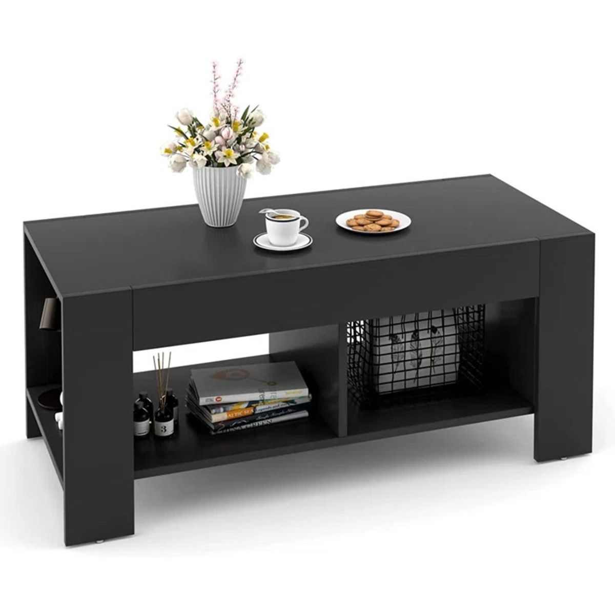 TU MESITA - Mesa de Centro Olympia Negro TU MESITA