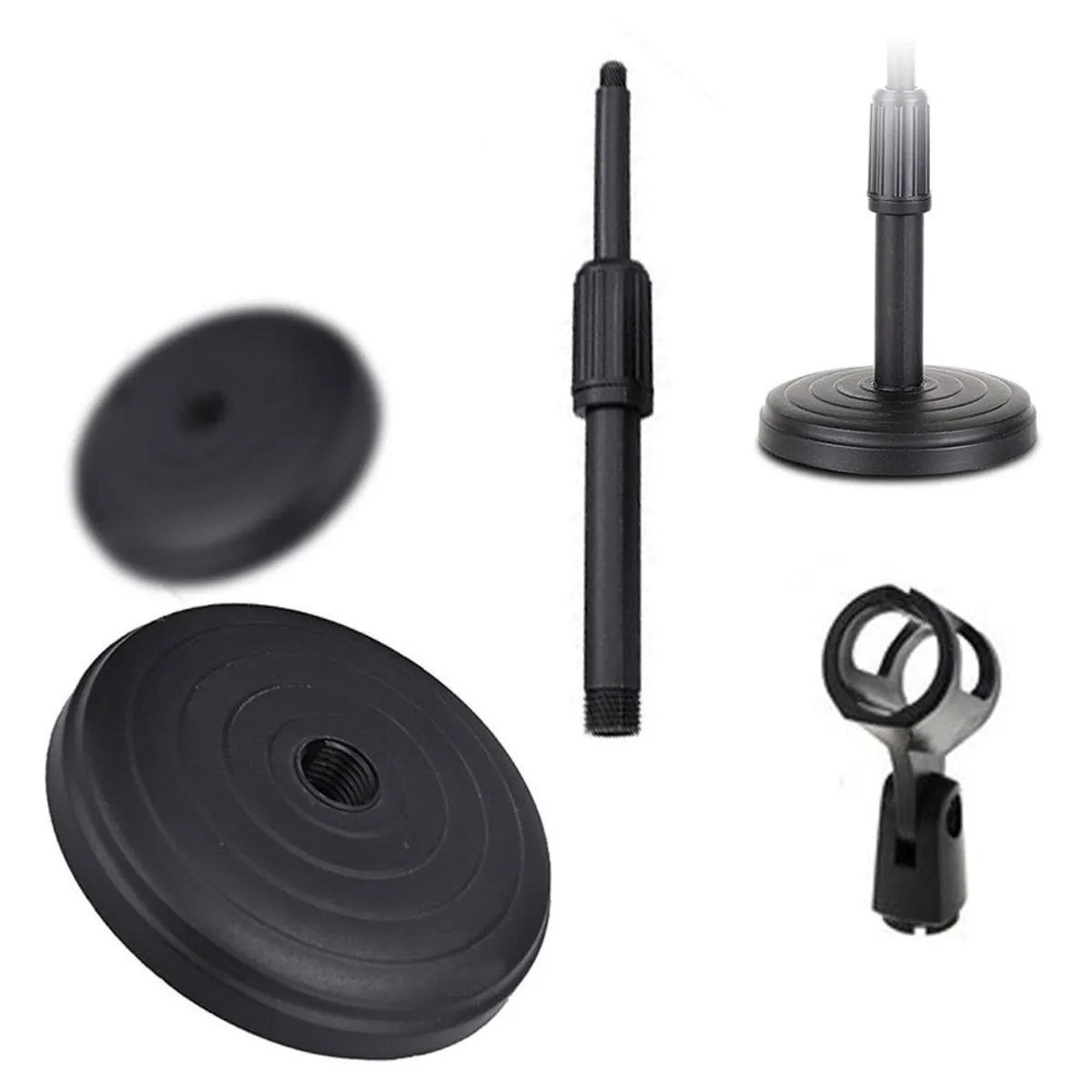 GENERICO - Soporte De Mesa Para Microfono Expandible Hasta 30cm Base