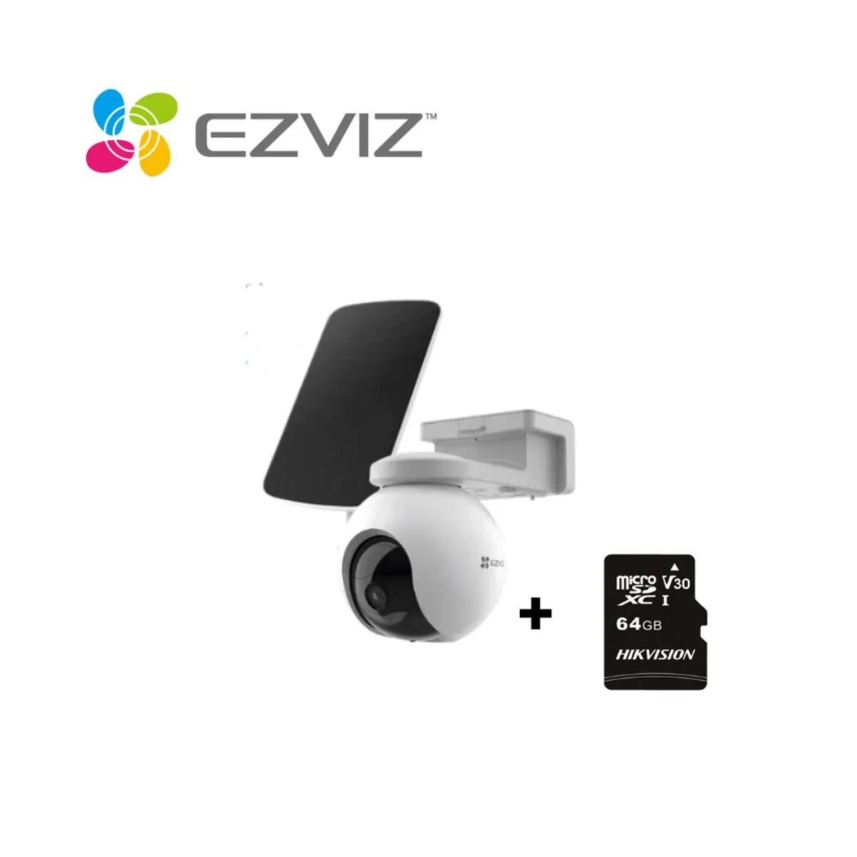 EZVIZ - Cámara 4G con batería y rotación 360° EB8-4G  MicroSD 64GB Ezviz