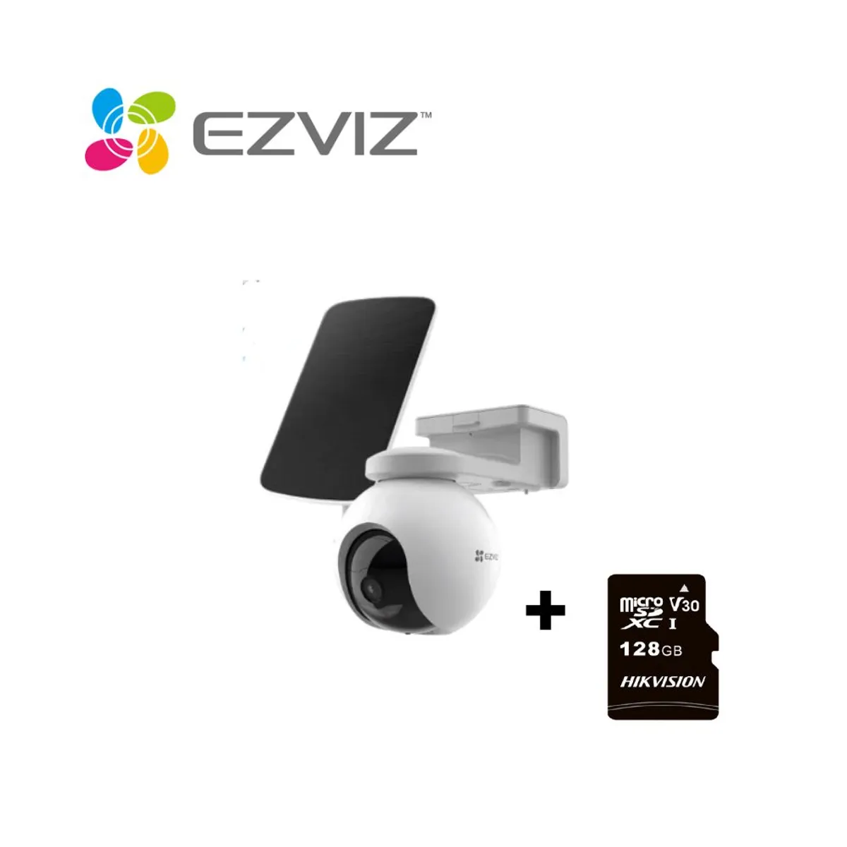 EZVIZ - Cámara 4G con batería y rotación 360° EB8-4G  MicroSD 128GB - Ezviz