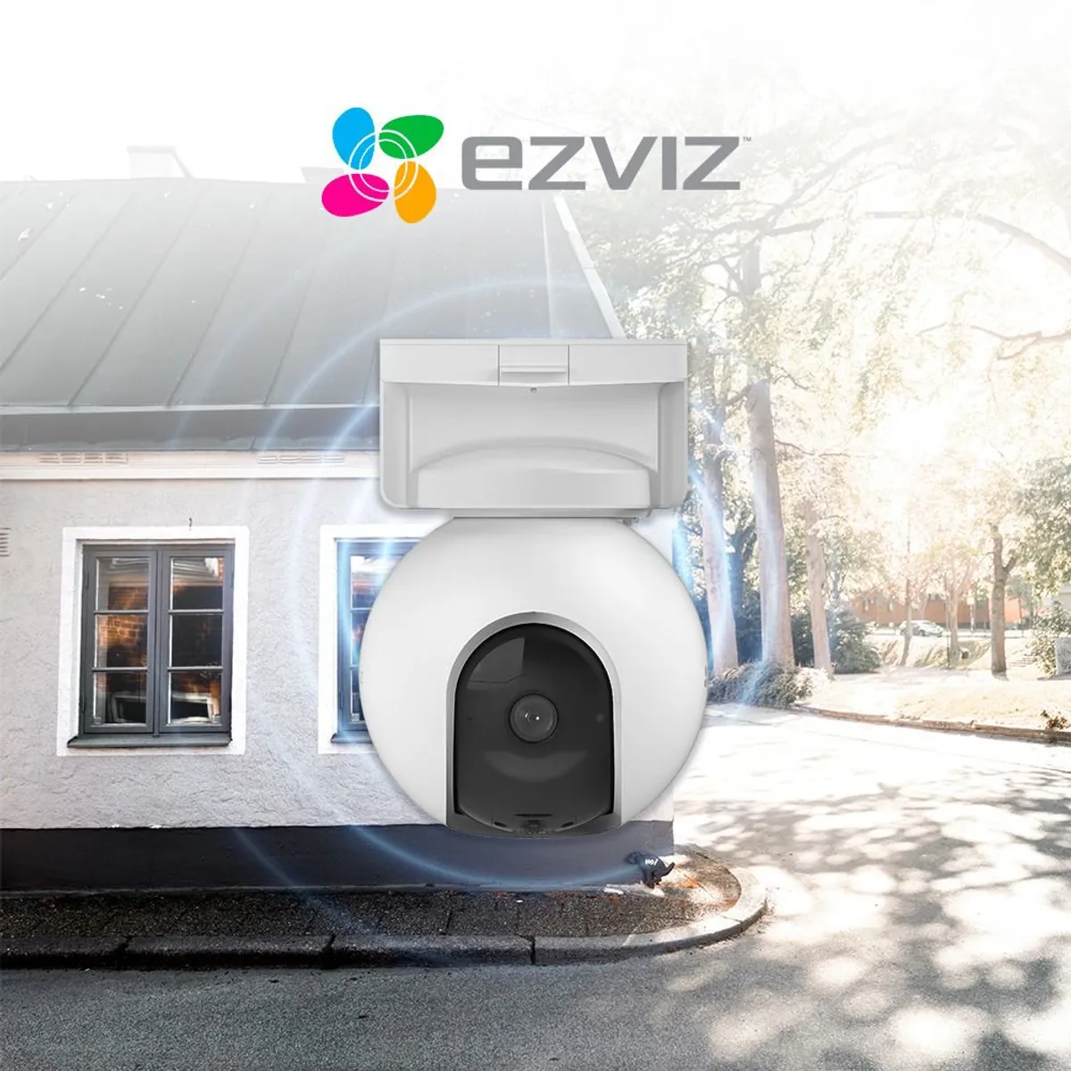 EZVIZ - Cámara 4G con batería y rotación 360° EB8-4G  MicroSD 128GB - Ezviz